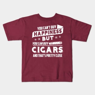 Can't Buy Happiness But It Can Buy Cigars Kids T-Shirt